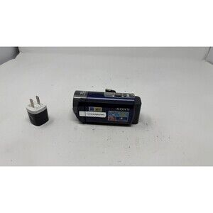 Sony Handycam DCR-SX65 Blue Camcorder 70x Zoom 2.7" with external charger